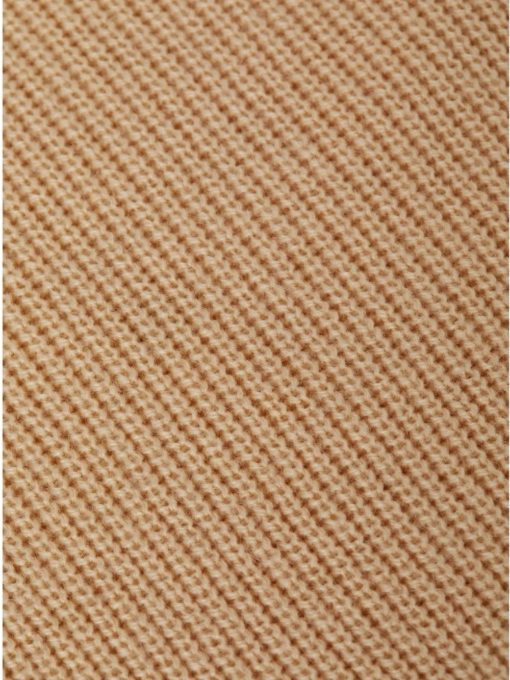 L'AGENCE Antonella Crossover Wrap Sweater Tan Sand Size M Wool Blend Knit